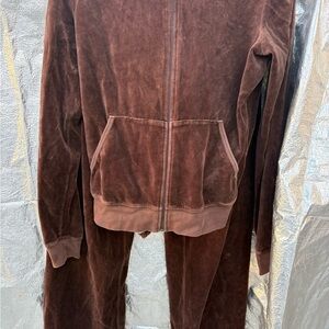 Juicy Couture Chocolate Velour Hoodie